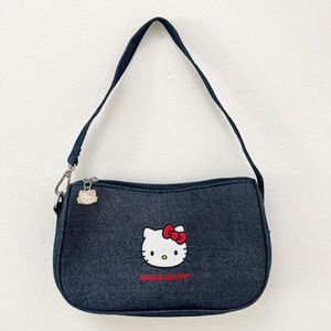 Sanrio Hello Kitty x Shein Baguette Denim Purse